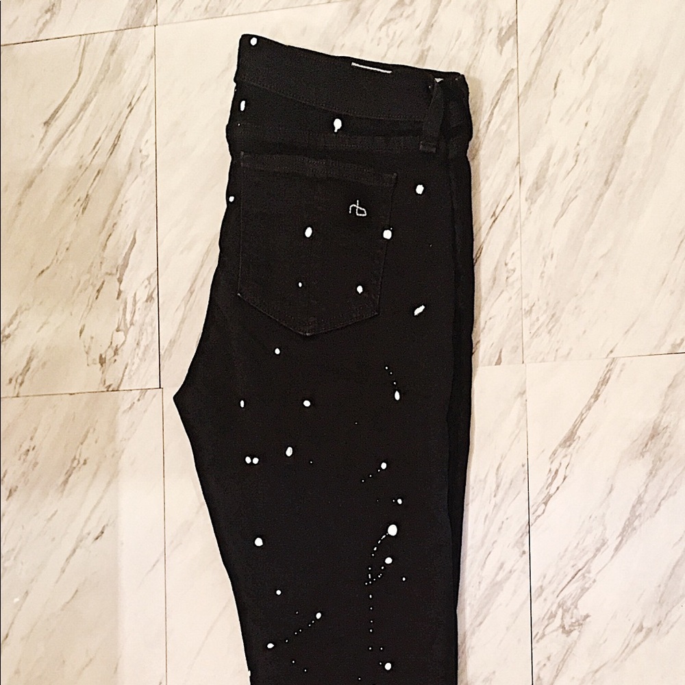 Rag N Bone Black Skinny Jeans